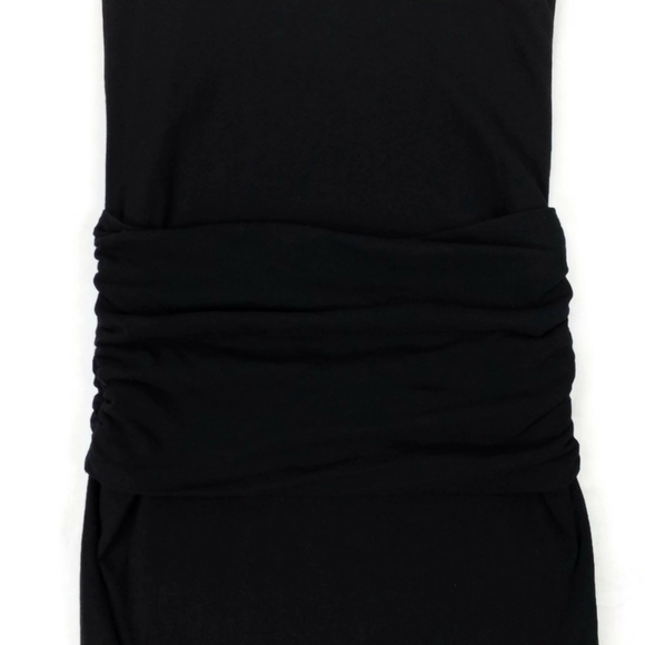 Standard James Perse Black Sleeveless Ruched Waist Mini Dress Womens Size 2 - Picture 7 of 15